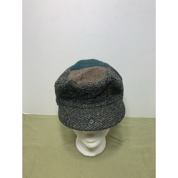 Quill's Woollen Market Other - VTG Donegal Tweed Newsboy Cap Hat Quill'sIreland 100% Irish Wool Plaid Men Sz S